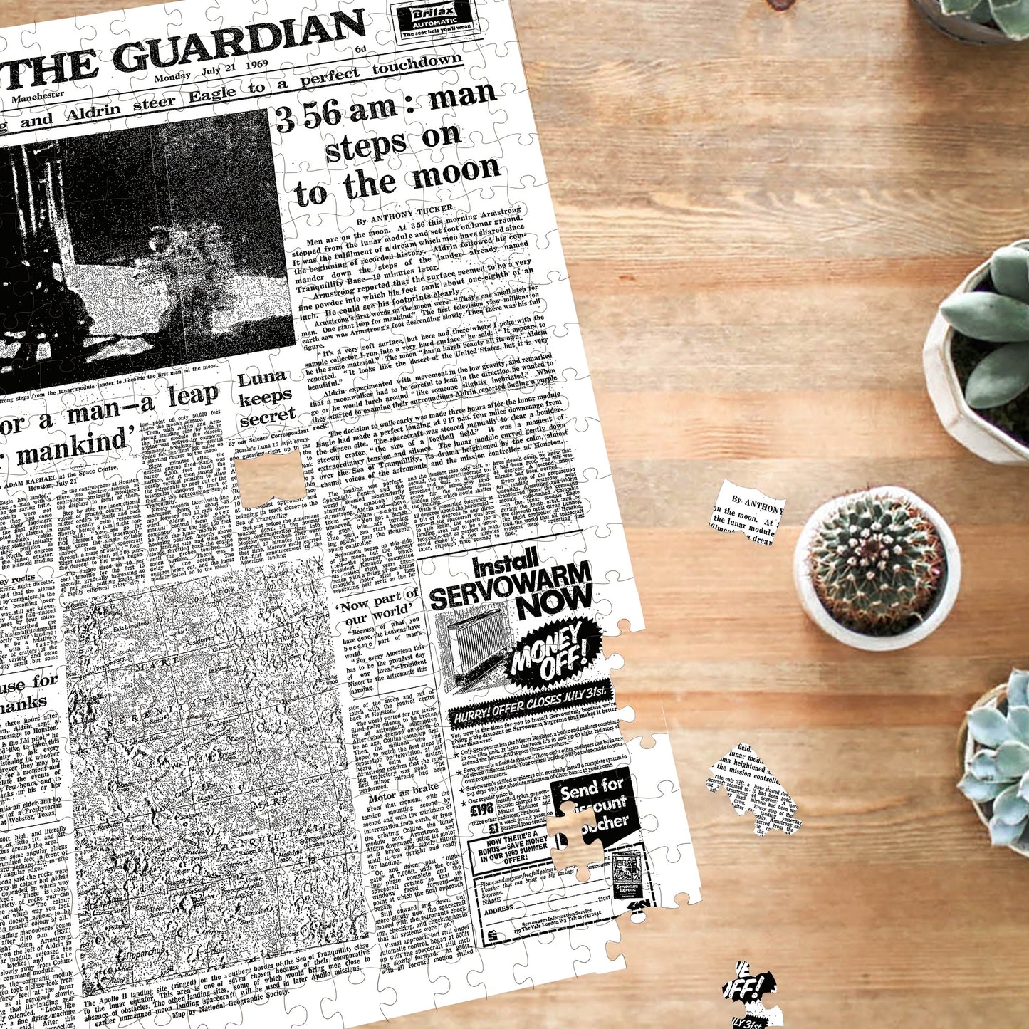 Personalised "The Guardian " Front Page 400 Piece Jigsaw Puzzle