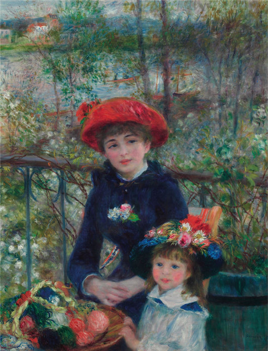 Two Sisters, on the Terrace - Pierre-Auguste Renoir 1000 or 500 Piece Jigsaw Puzzle