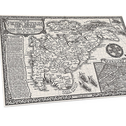 Viking Britain Map Jigsaw Puzzle - 1000 pieces