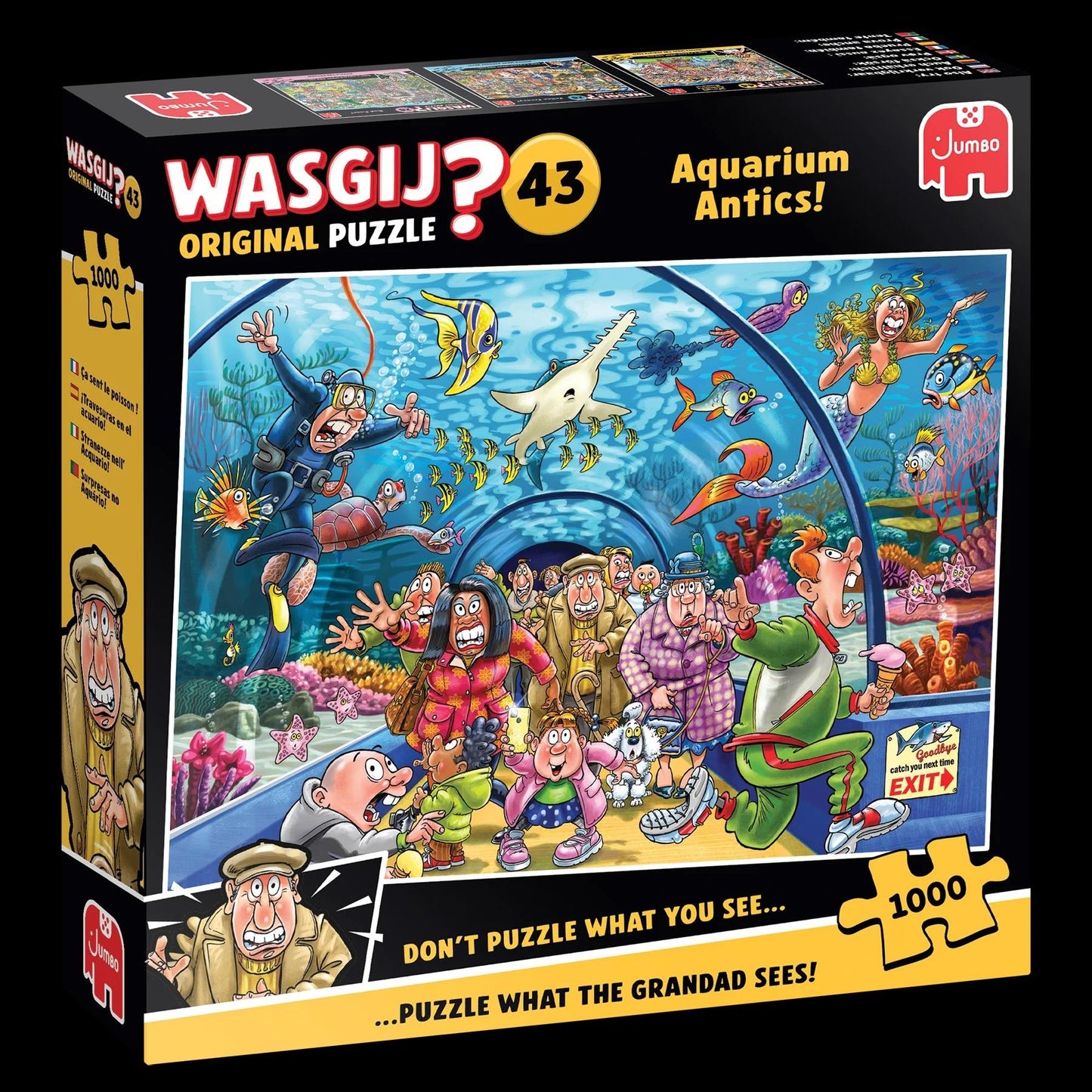 Wasgij Original 43 Aquarium Antics 1000 Piece Jigsaw Puzzle