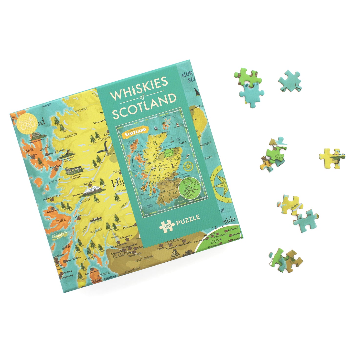 Whiskies of Scotland 500 Piece Puzzle