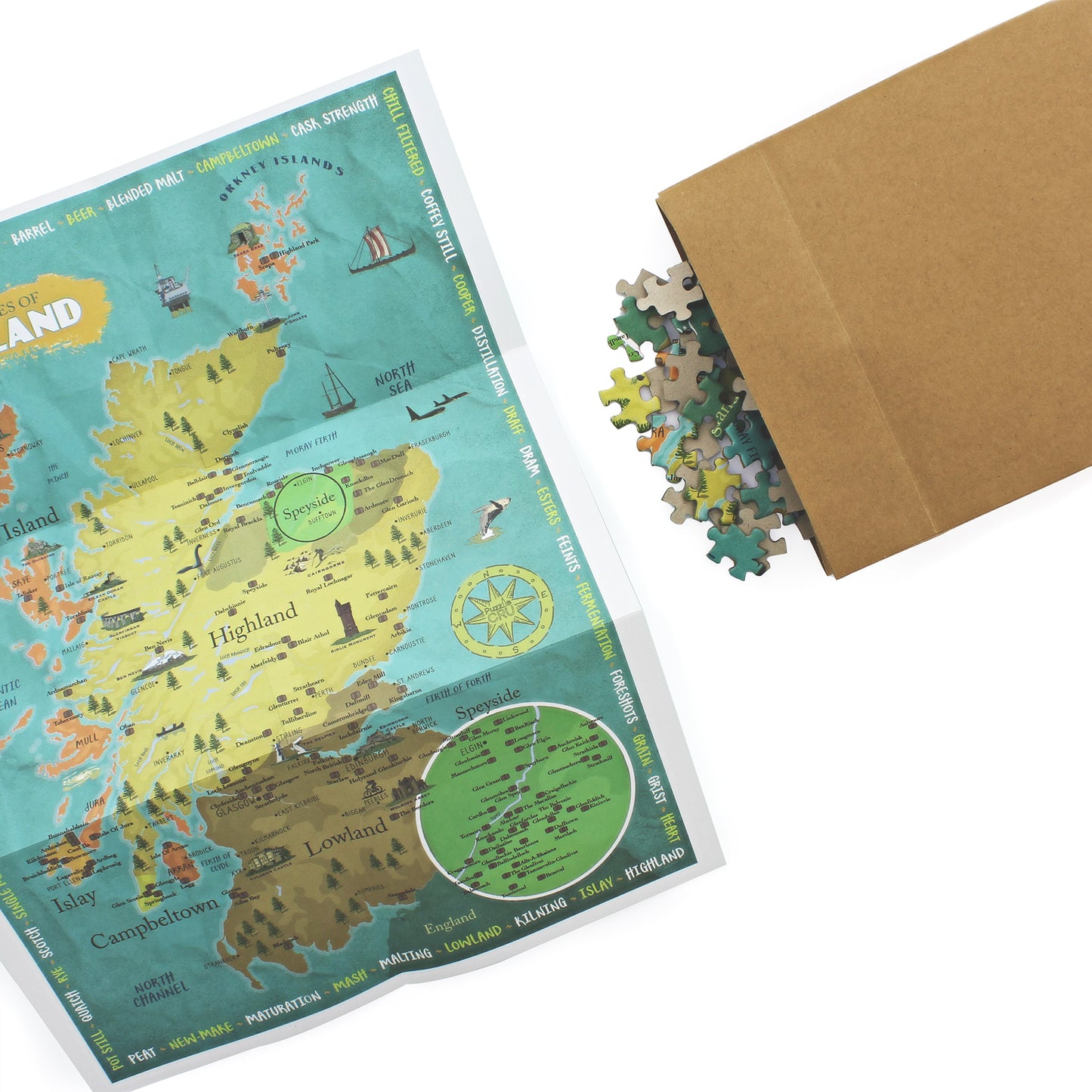 Whiskies of Scotland 500 Piece Puzzle