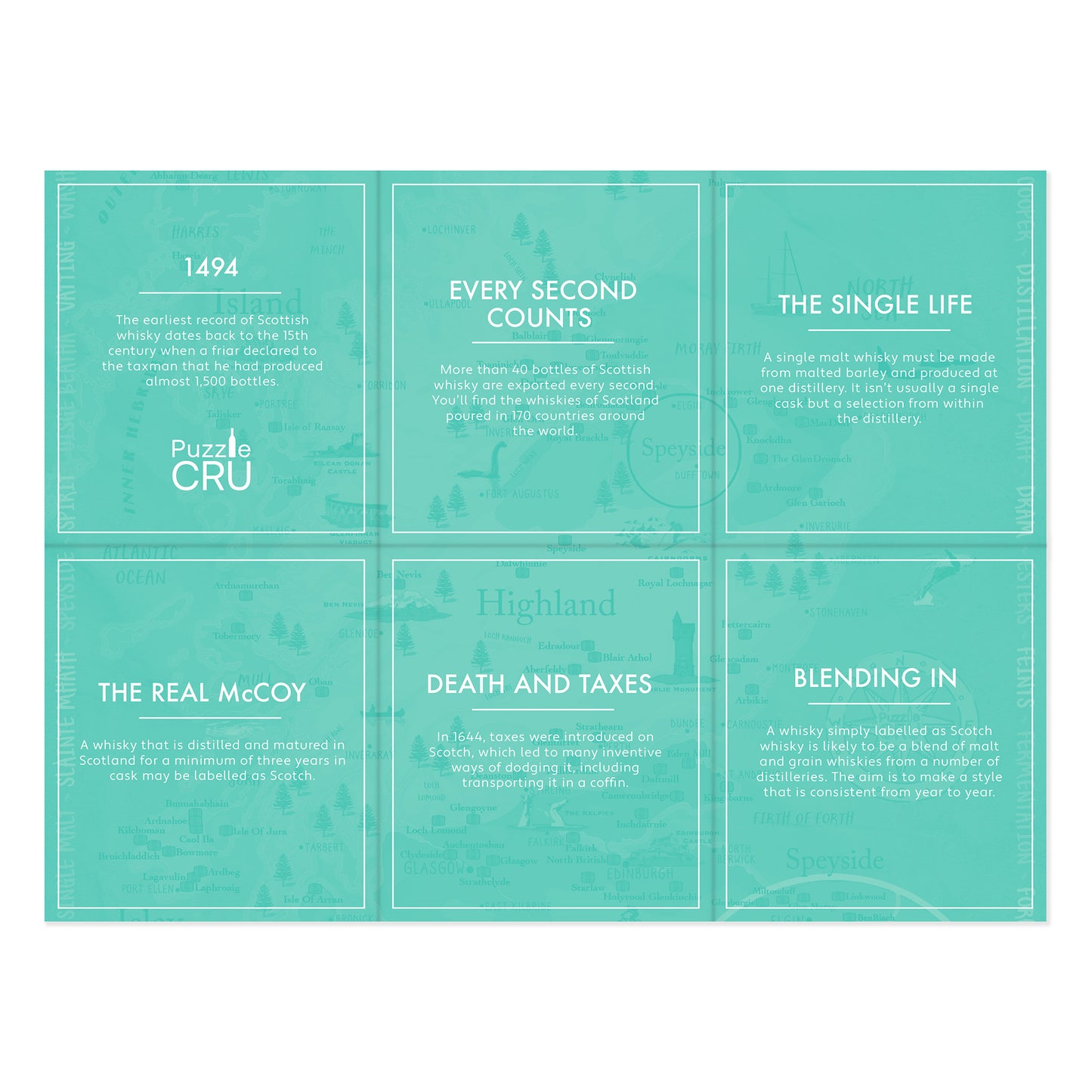 Whiskies of Scotland 500 Piece Puzzle