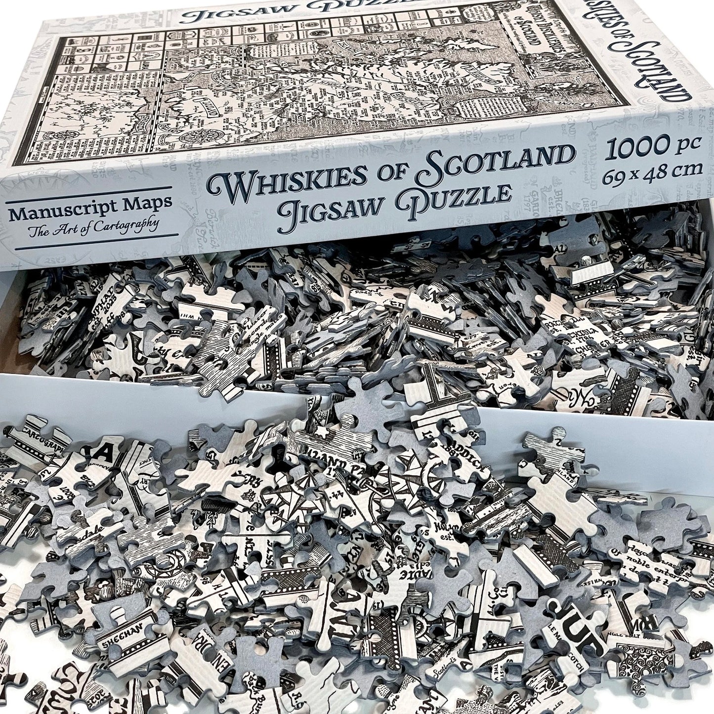 Scotland Whisky Map 1000 Piece Jigsaw Puzzle