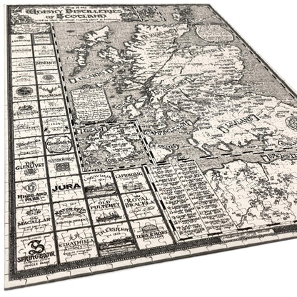 Scotland Whisky Map 1000 Piece Jigsaw Puzzle