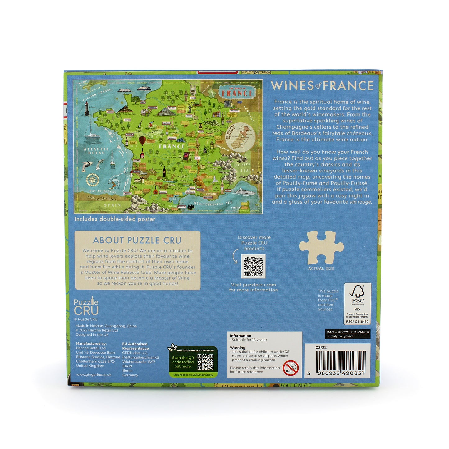 Wines of France 1000 Piece Jigsaw Puzzle