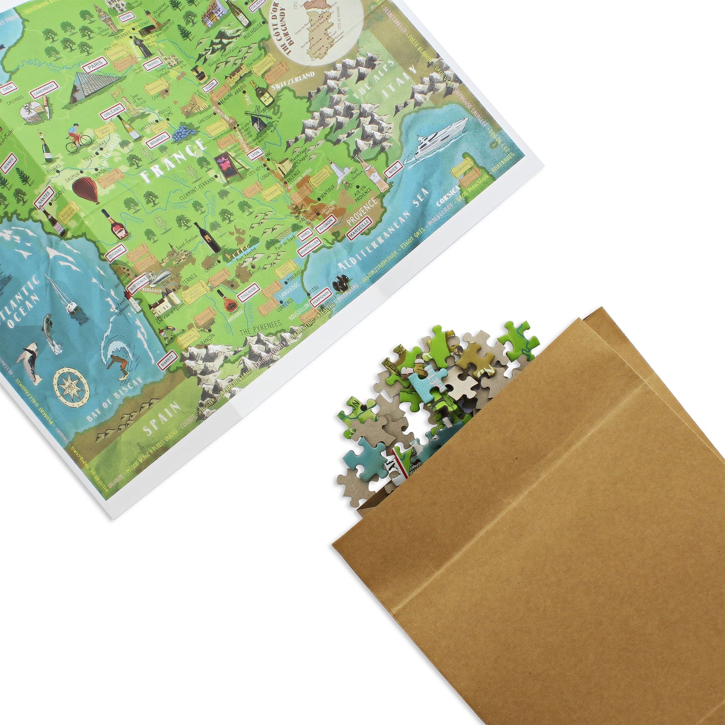 Wines of France 1000 Piece Jigsaw Puzzle