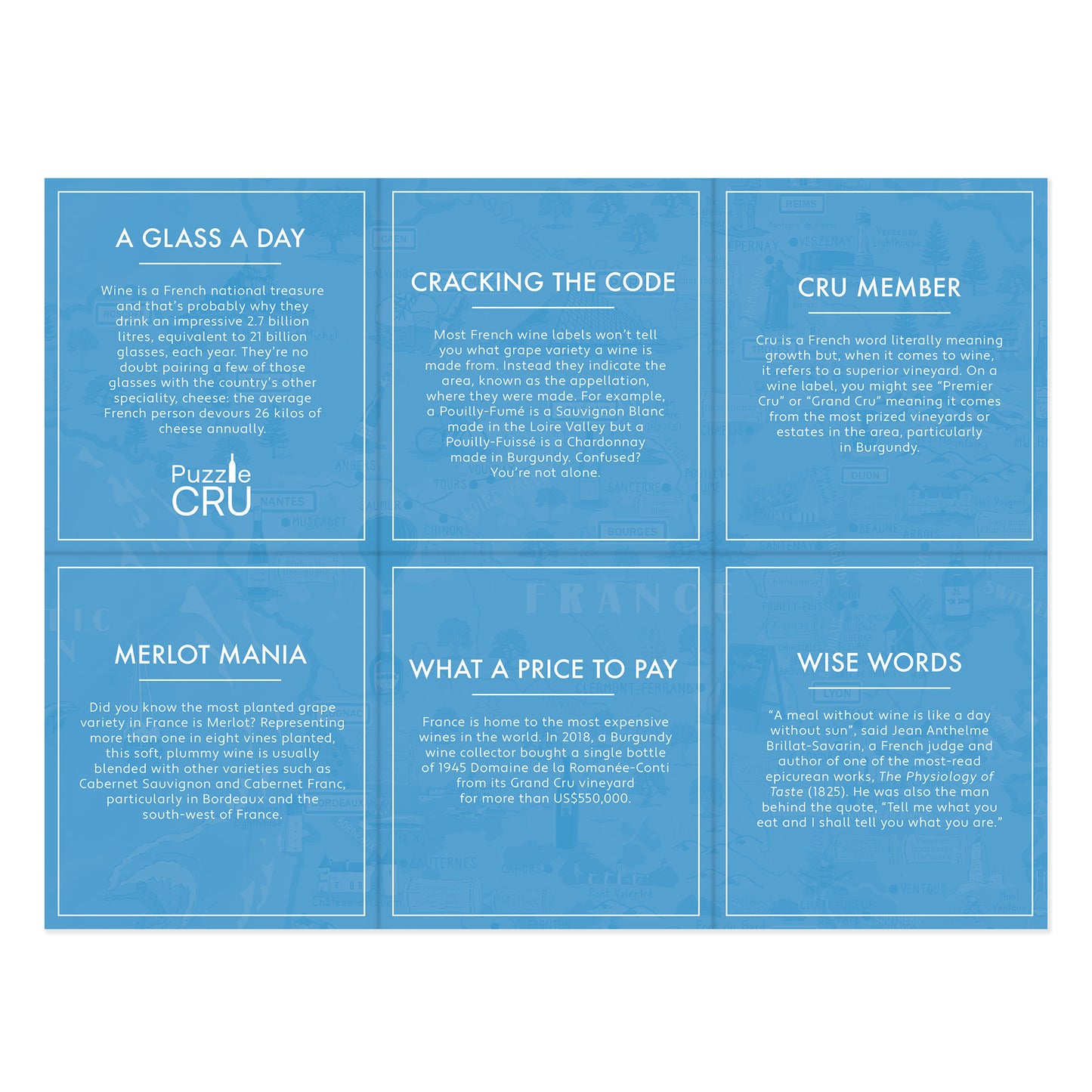 Wines of France 1000 Piece Jigsaw Puzzle