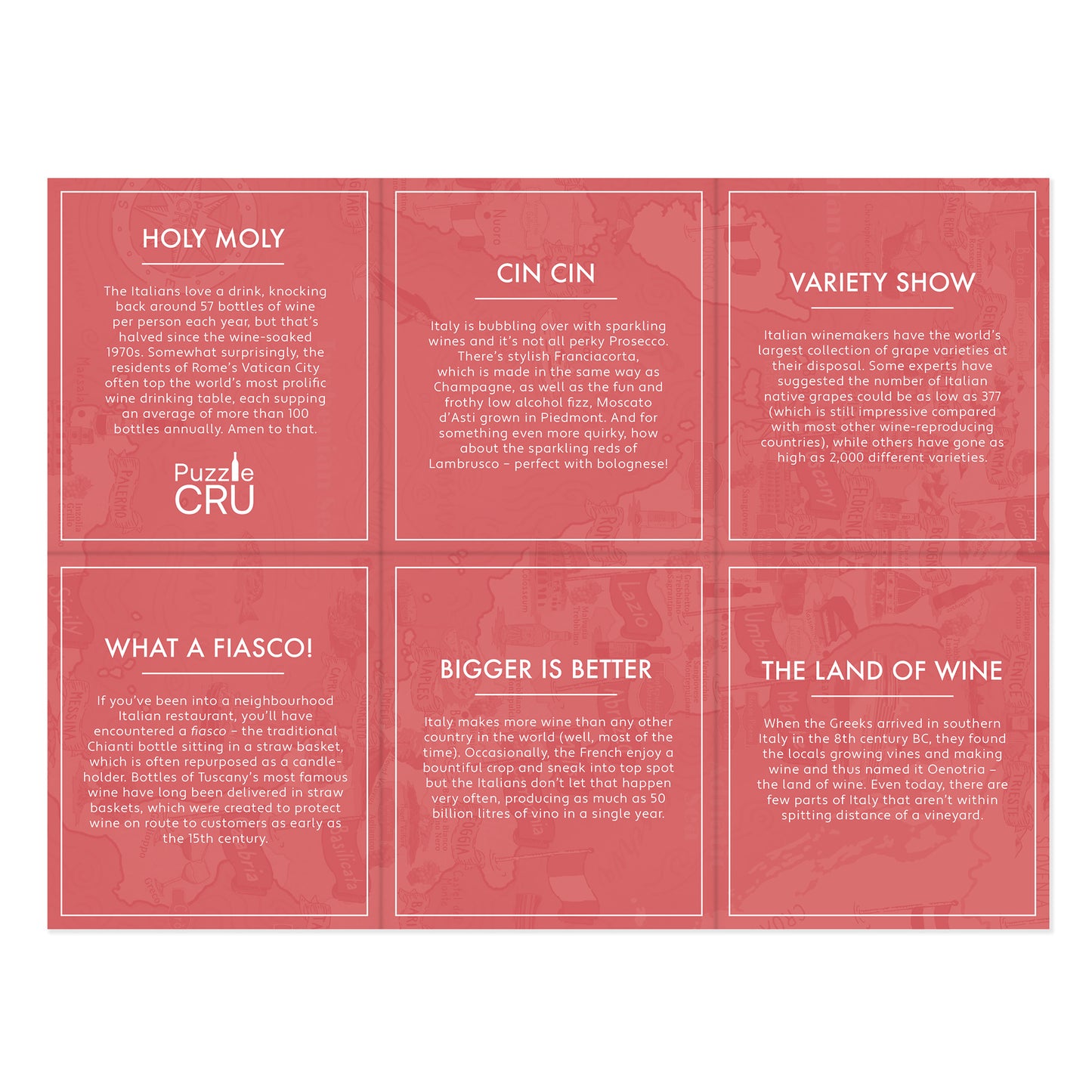 Wines of Italy 1000 Piece Jigsaw Puzzle