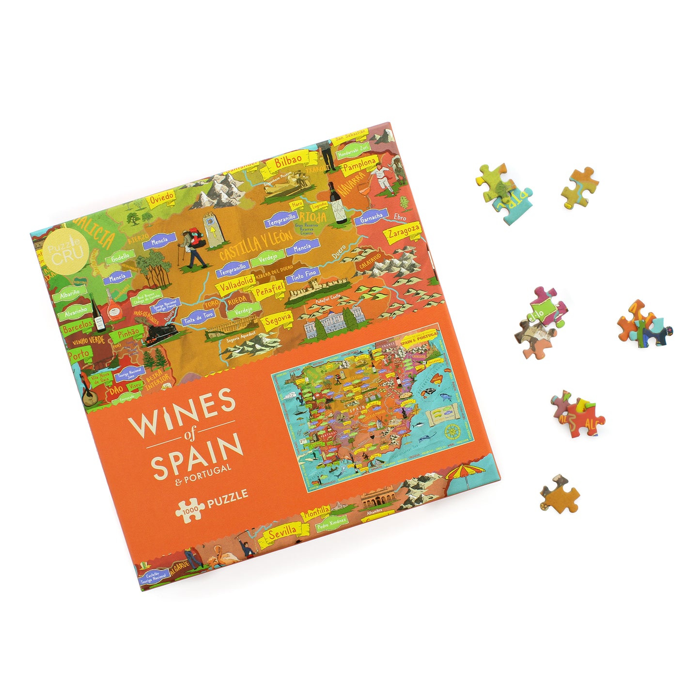 Wines of Spain and Portugal 1000 Piece Jigsaw Puzzle