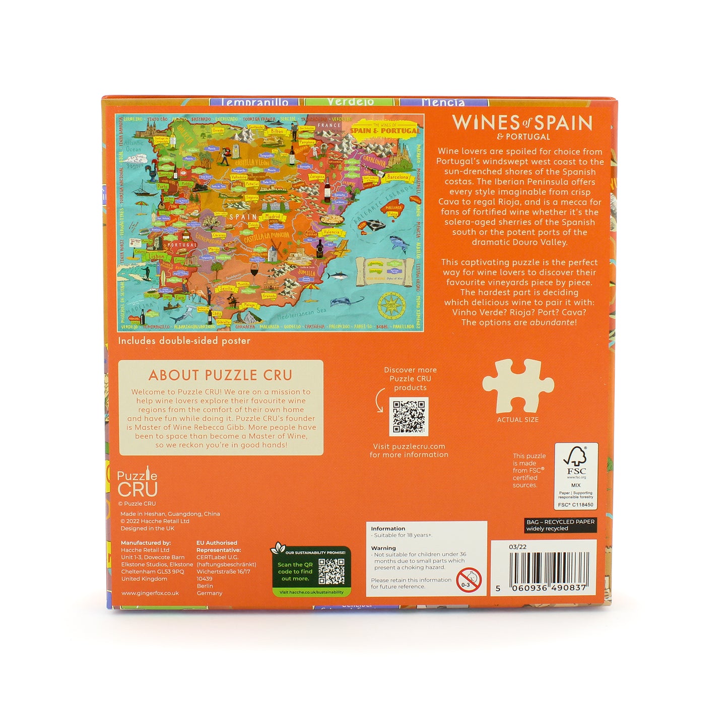 Wines of Spain and Portugal 1000 Piece Jigsaw Puzzle