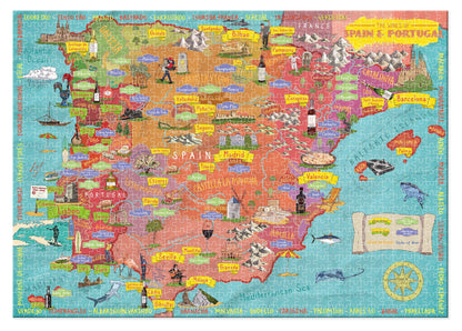 Wines of Spain and Portugal 1000 Piece Jigsaw Puzzle