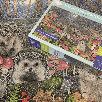 Woodland Hedgehogs 1000 Piece Jigsaw Puzzle
