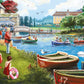 The Boating Lake - Falcon de Luxe 1000 Piece Jigsaw Puzzle
