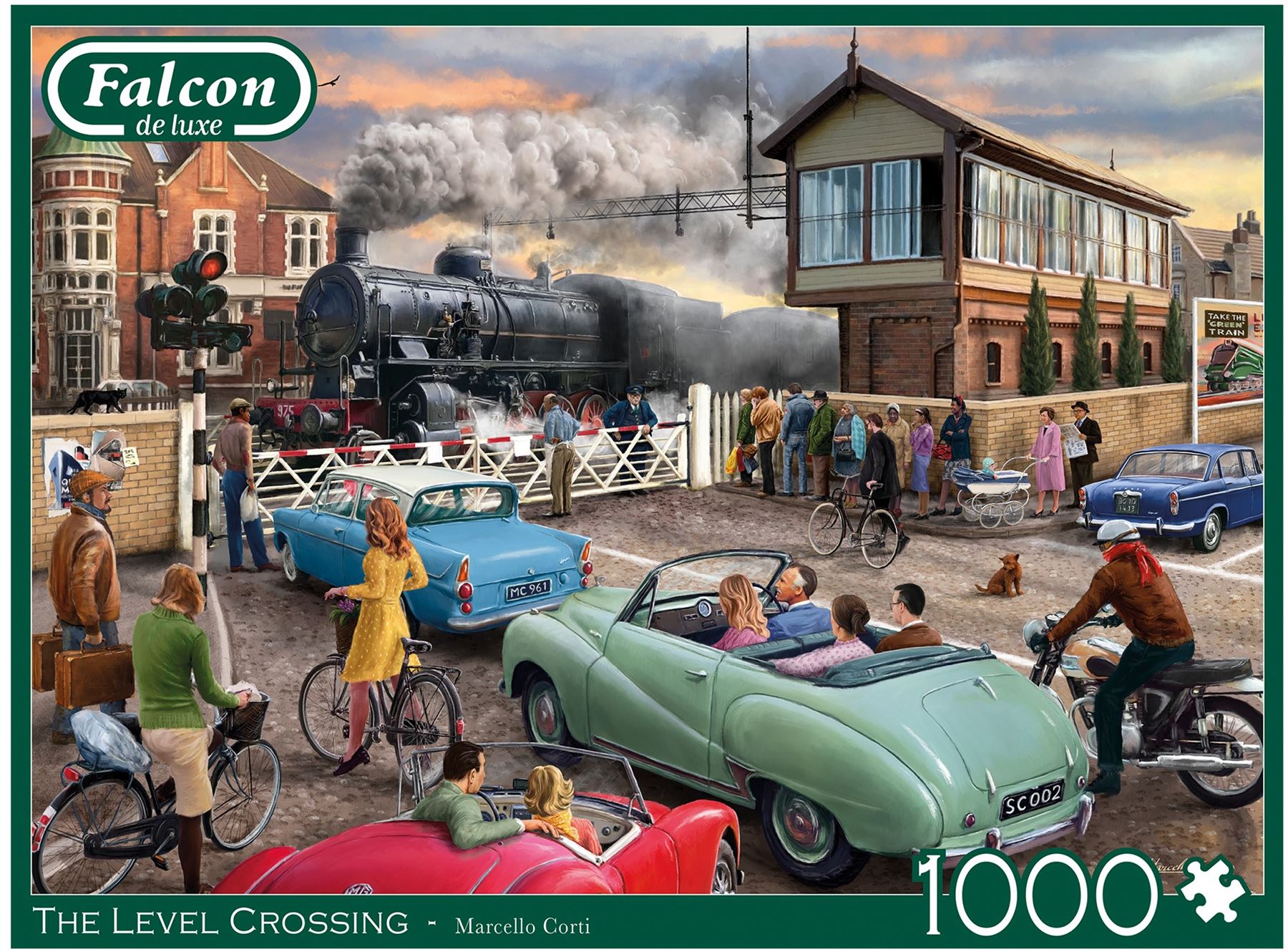 The Level Crossing 1000 Piece Jigsaw Puzzle box