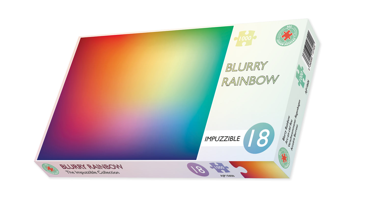 Blurry Rainbow  - Impuzzible No.18- 1000 Piece Jigsaw Puzzle box