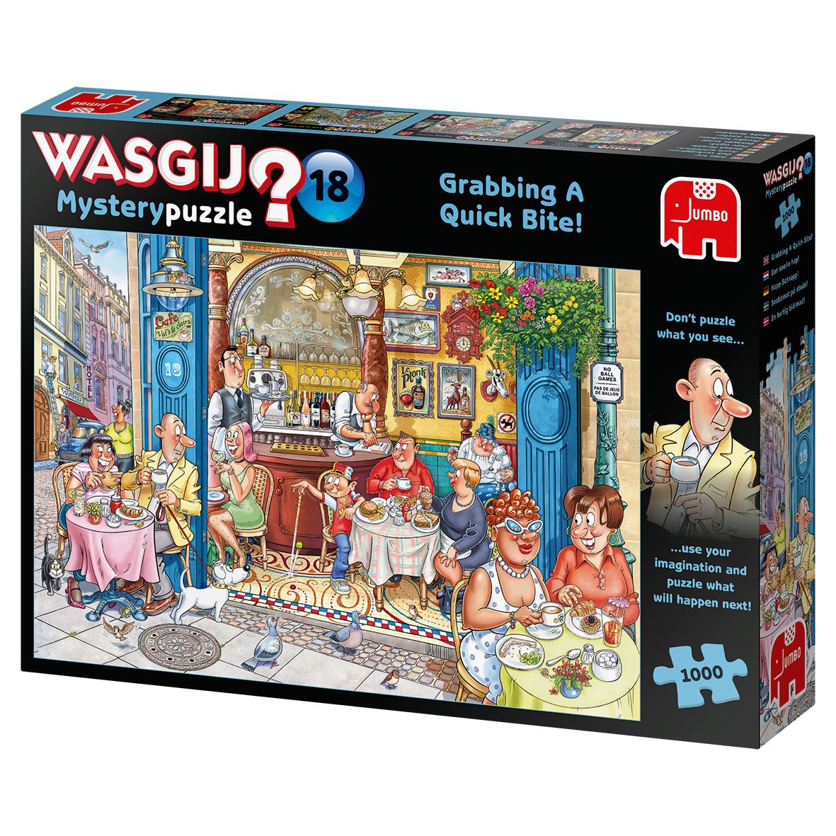 Wasgij 'Mystery 18 Grabbing A Quick Bite 1000 Piece Jigsaw Puzzle