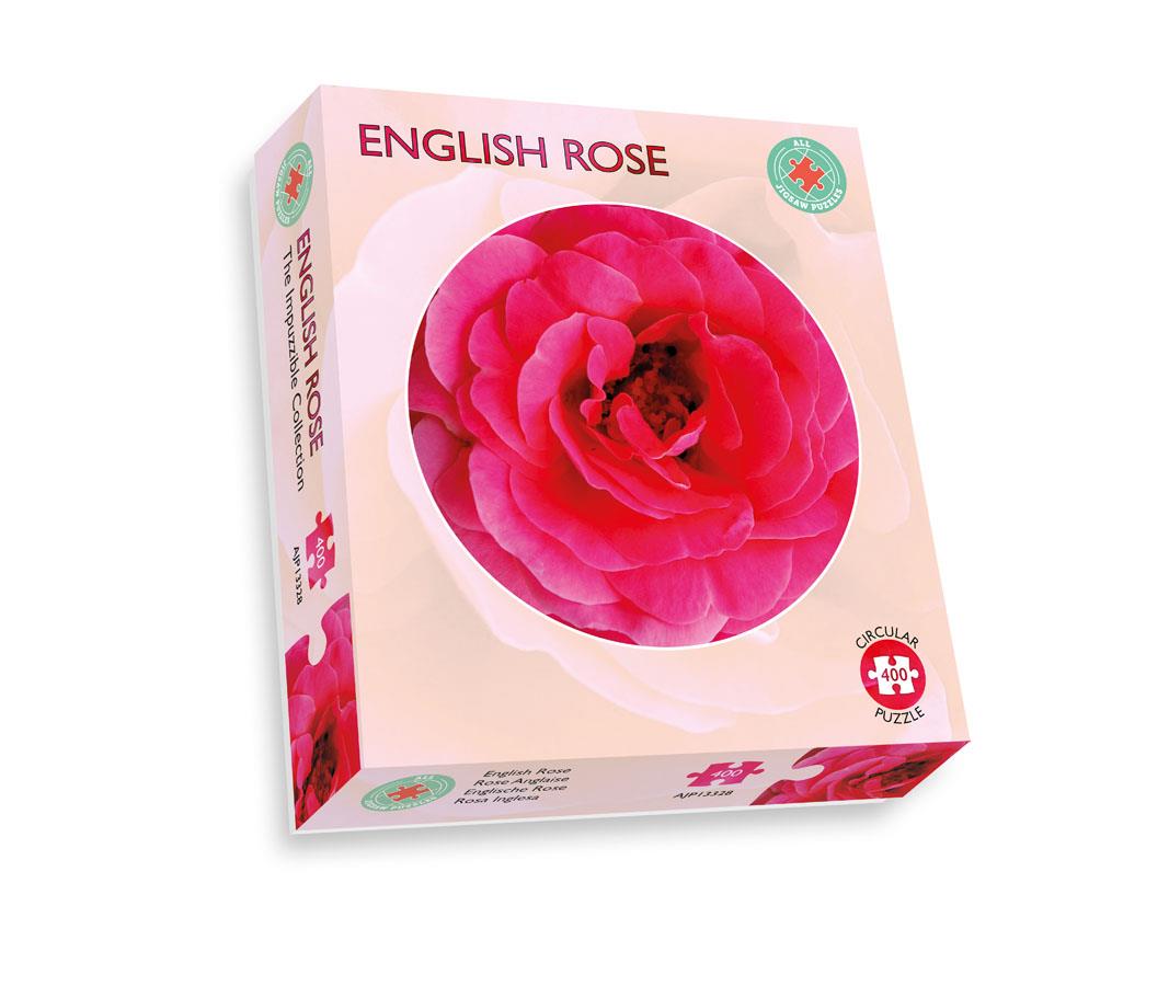 Rose circular  Impuzzible 400 Piece Jigsaw Puzzle box