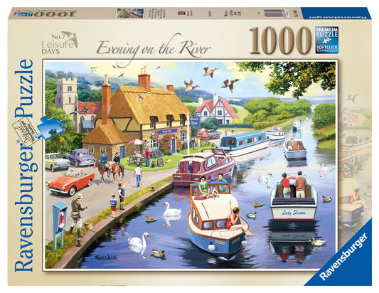 Leisure Days No.7 - Evening on the River 1000 piece Jigsaw Puzzle