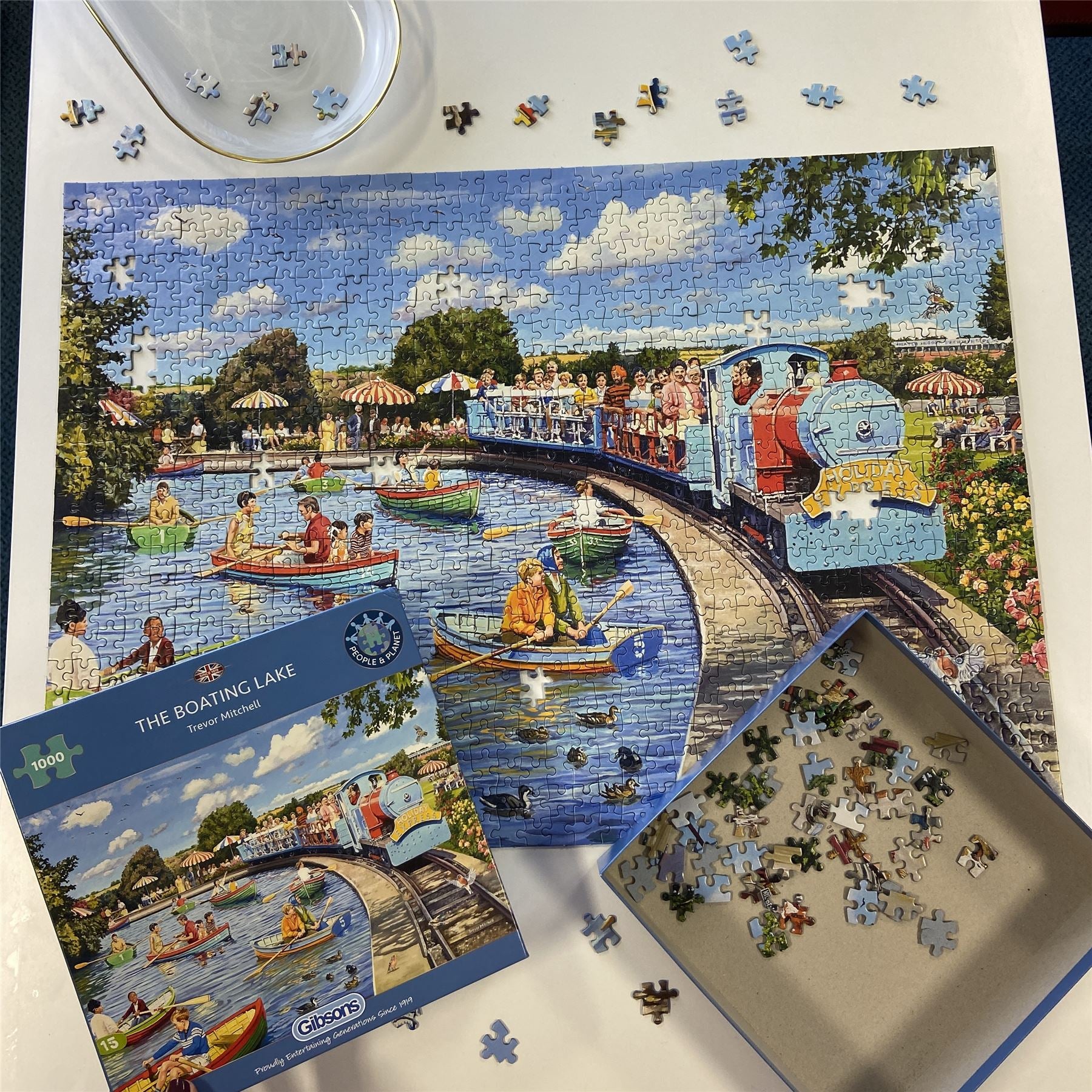The Boating Lake 1000 Piece Jigsaw Puzzle