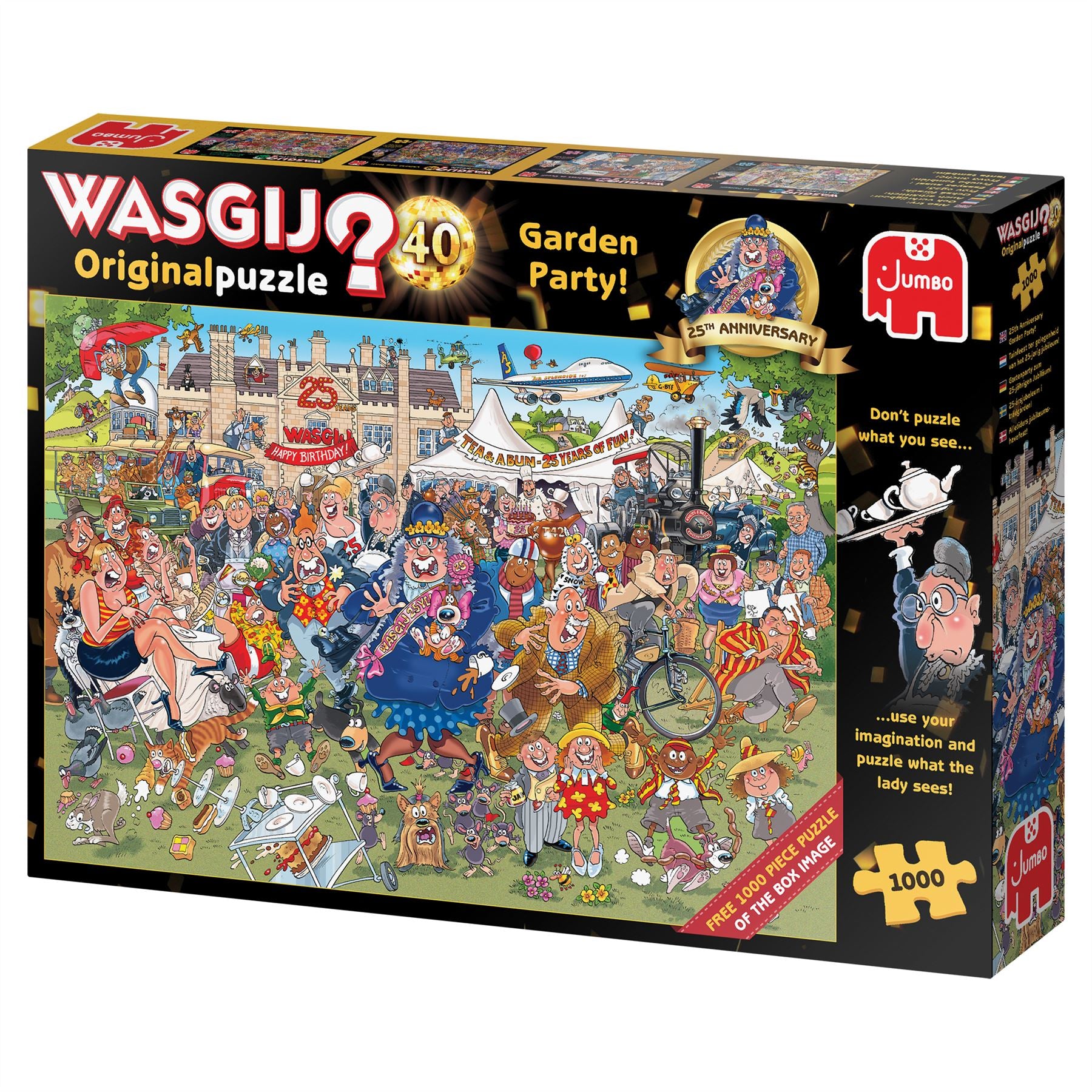 Wasgij Original 40 Garden Party 1000 Piece Jigsaw puzzle box 2