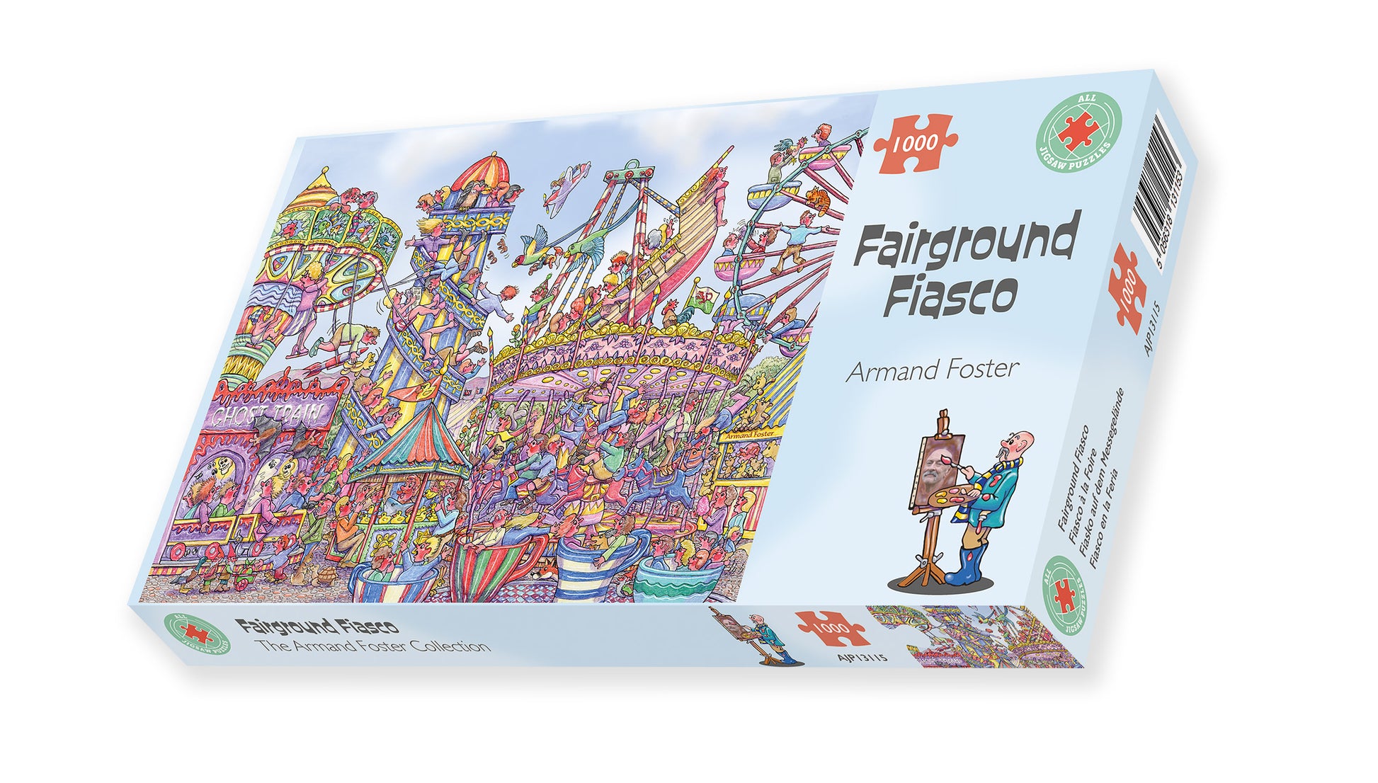 Fairground Fiasco 1000 Piece Jigsaw Puzzle box