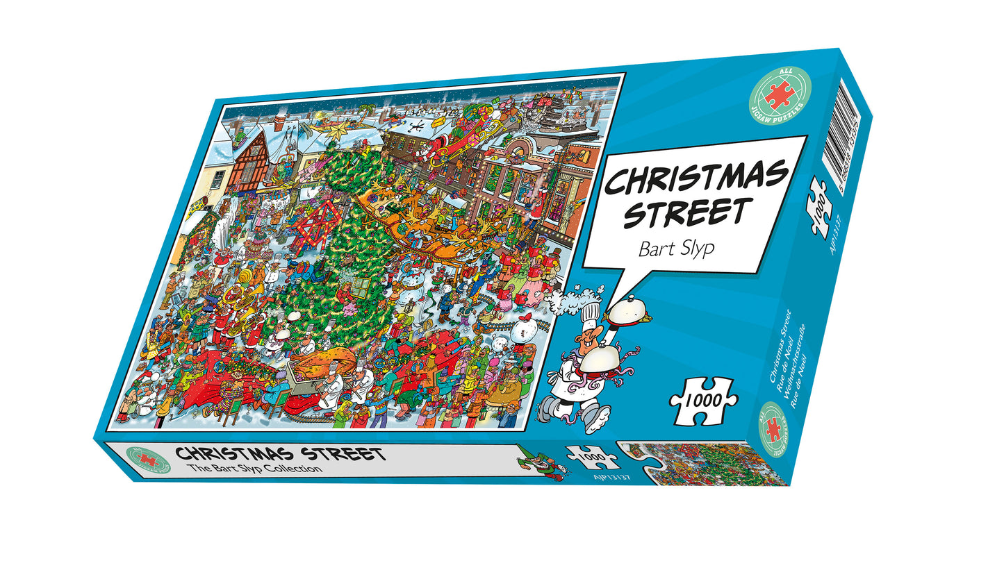 Bart Slyp Christmas Street 1000 Piece Jigsaw Puzzle