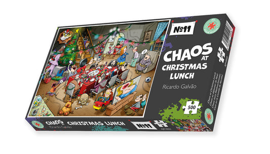 Chaos at Christmas Lunch - No. 11 500 Piece Jigsaw Puzzles