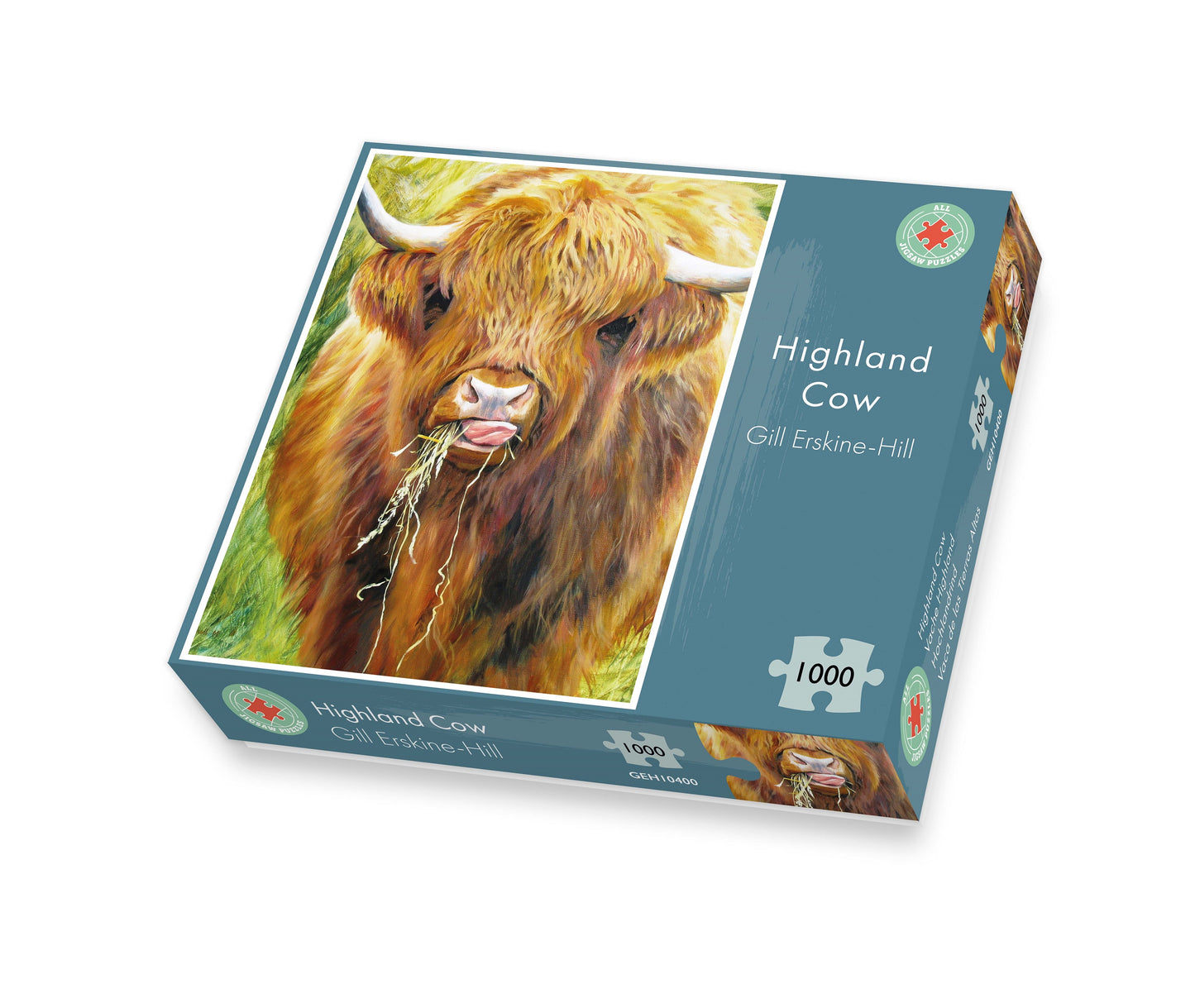 Highland Cow, 1000 Piece Jigsaw Puzzle box