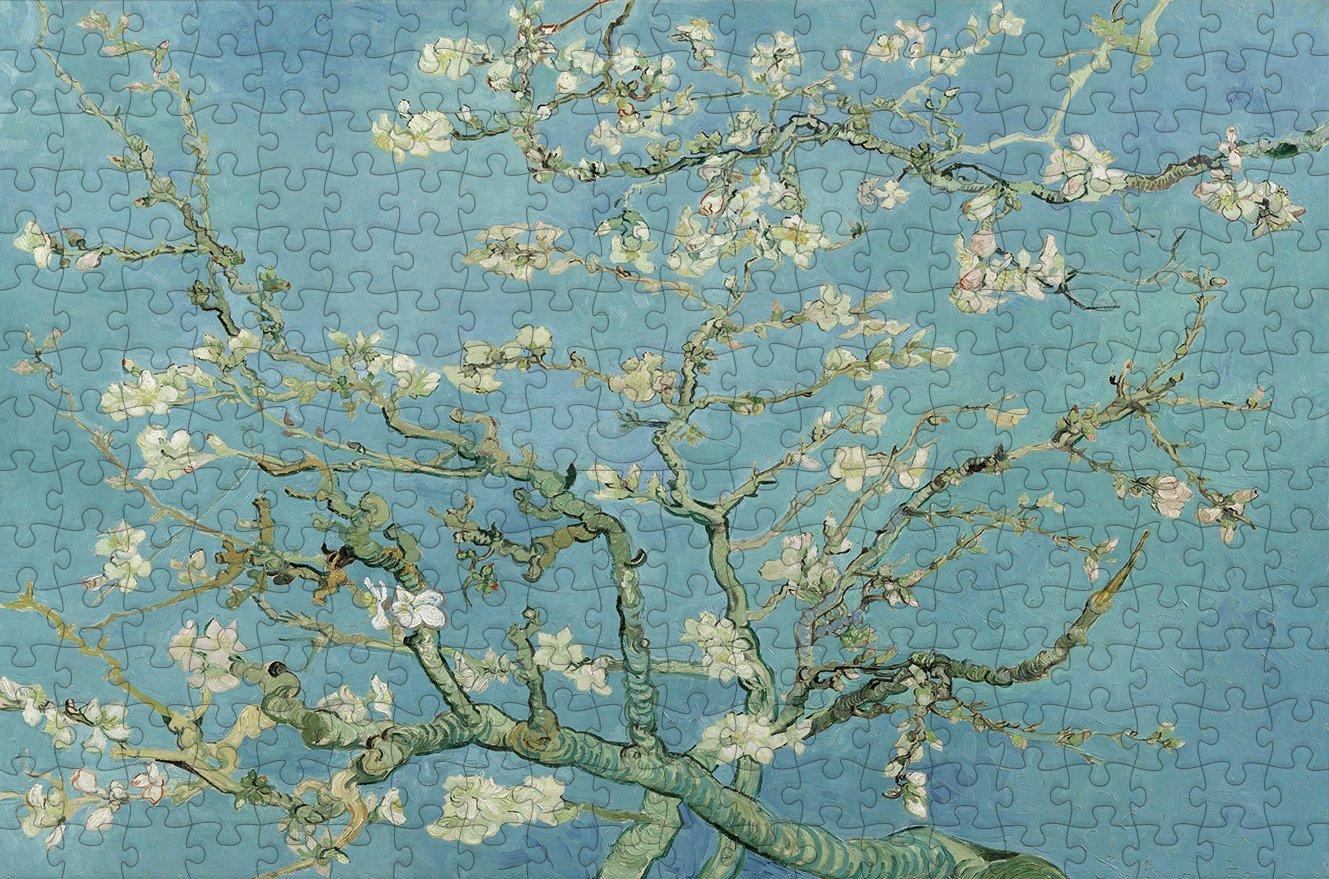 Van Gogh Almond Blossoms 300 Piece Wooden Jigsaw Puzzle