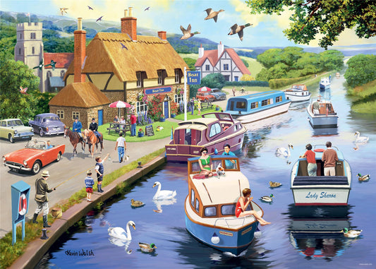 Leisure Days No.7 - Evening on the River 1000 piece Jigsaw Puzzle