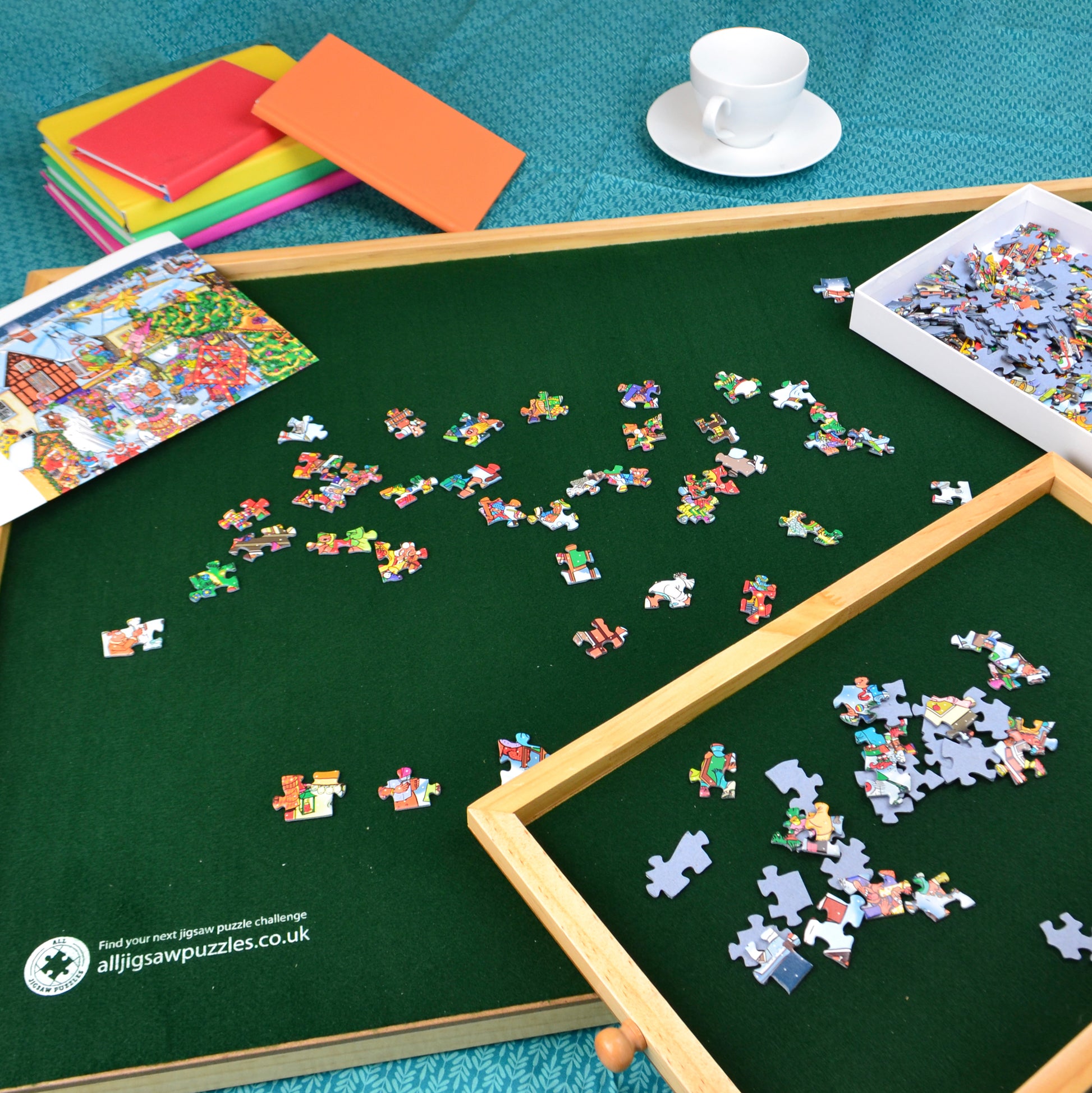 Wooden Jigsaw Puzzle Table - Premium 4